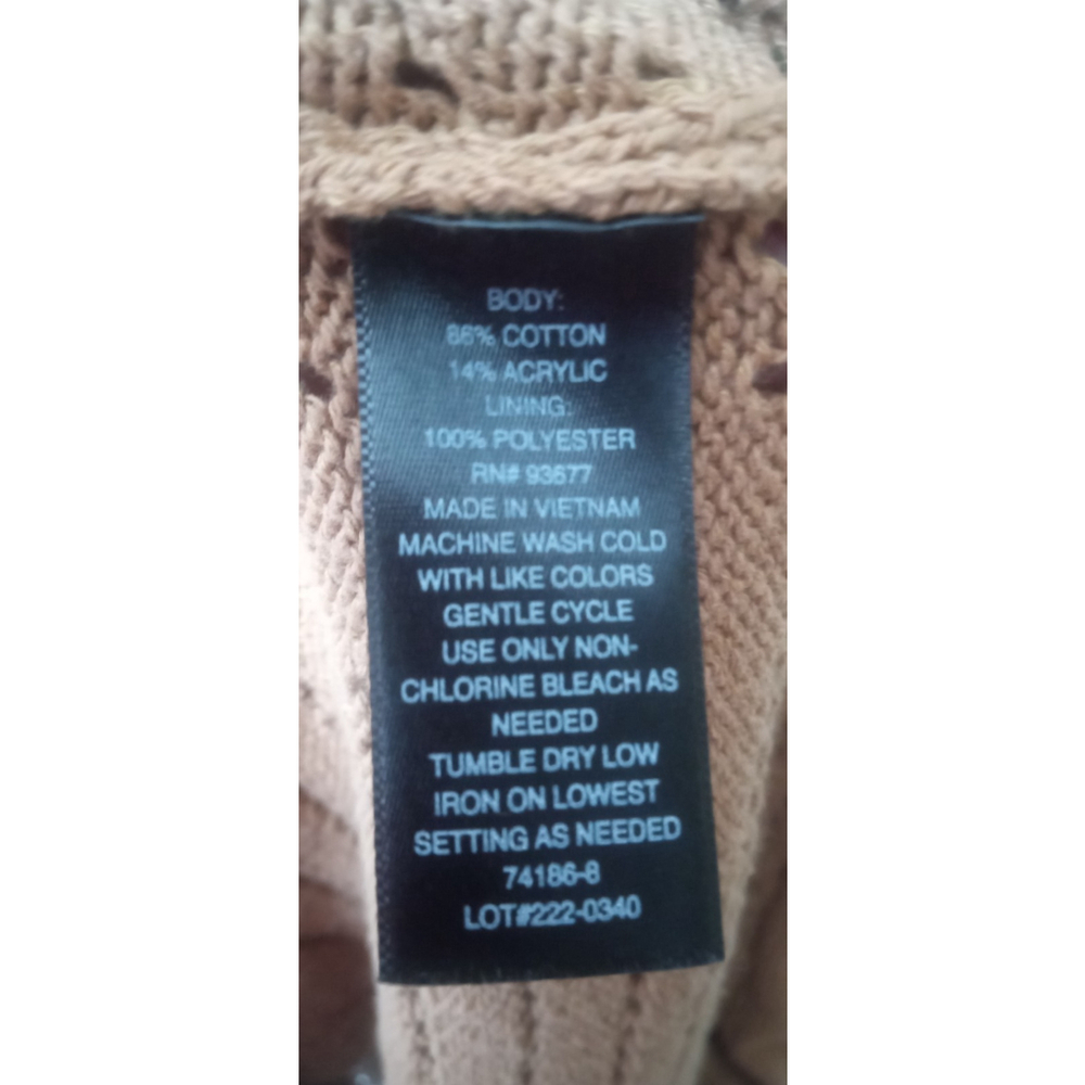 NWT Worthington Womens Sleeveless Midi Sweater Dress Camel Tan Sz XXL Lined - Picture 6 of 7